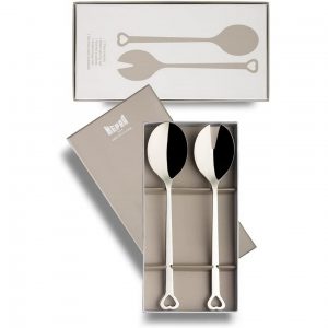 Set para servir ensaladas de acero
