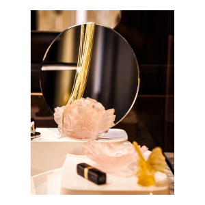 Cuenco de camelia rosa