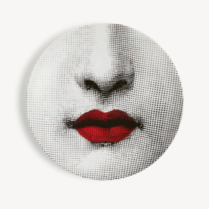 Plato de pared Labios rojos