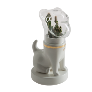 Escultura de perro gold