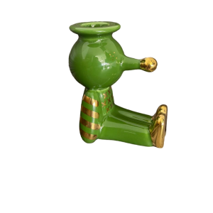 Candelabro Pinocchietto Verde Bosque Oro