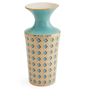 Jarrón alto Basketweave