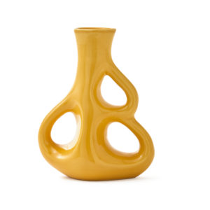 Jarrón Tres Orejas amarillo