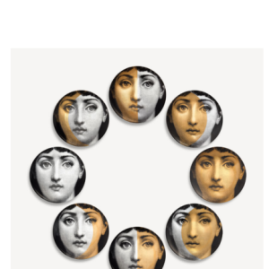 Set 8 Platos Variazioni Luna Gold Fornacetti