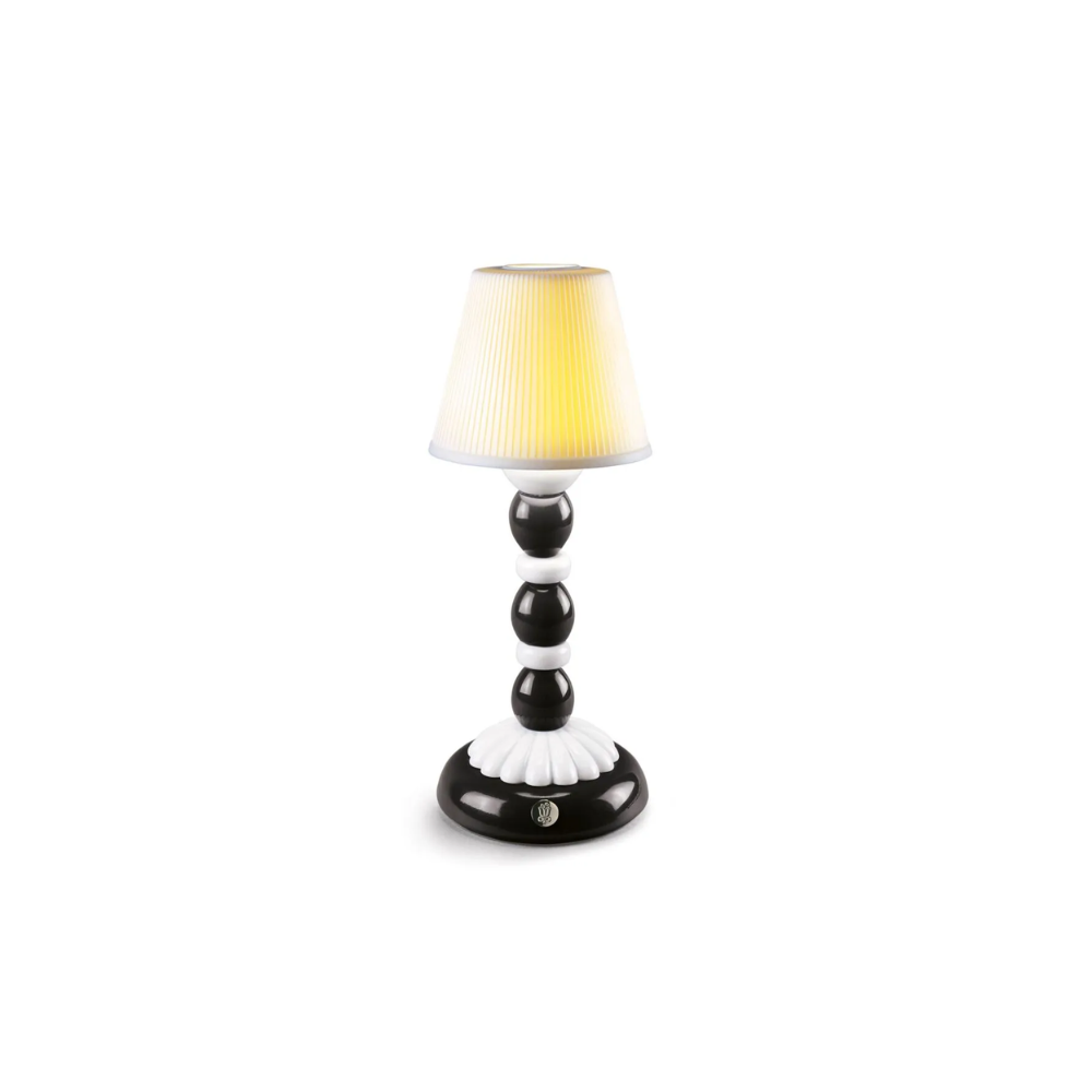 Lampara Mesa Palm Blanco Porcelana Lladro
