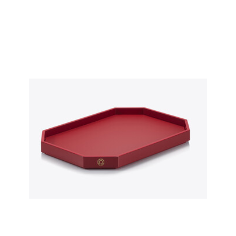 Bandeja Octagonal Rojo Peq Baccarat