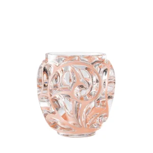 Jarrón Tourbillons M Coral Lalique Cristal