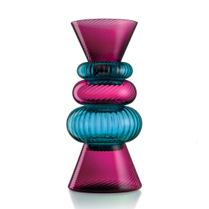 SET ISSEY 5 BOWLS RUBY-TURQUOISE RIGADIN