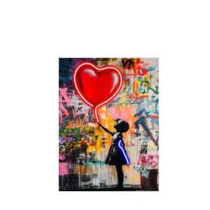 Cuadro Led Heart Baloon Lamart